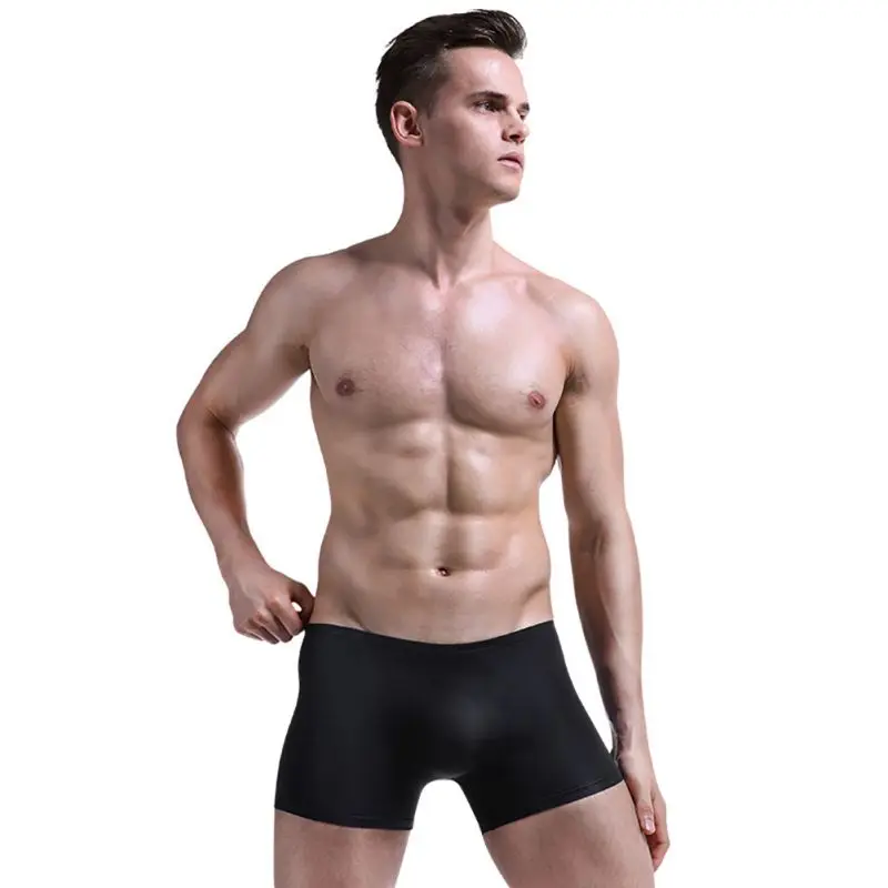 WJ 2019 бренд Для мужчин нижнее белье, мужские плавки-трусы сетка UnderPant Cueca Masculina U Чехол Мужской трусики Для мужчин плавки-трусы Пестрое