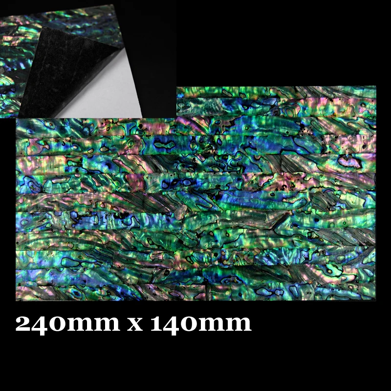 

Wifreo Blue Paua Coated Enhanced Adhesive Veneer Sheet ( Shell Inlay Abalone Fish Lure Trolling Jig Building Decorating 24X14cm