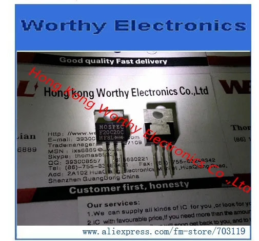 

Free shipping 10PCS/LOT F20C20C F20C20 20C20C TO-220