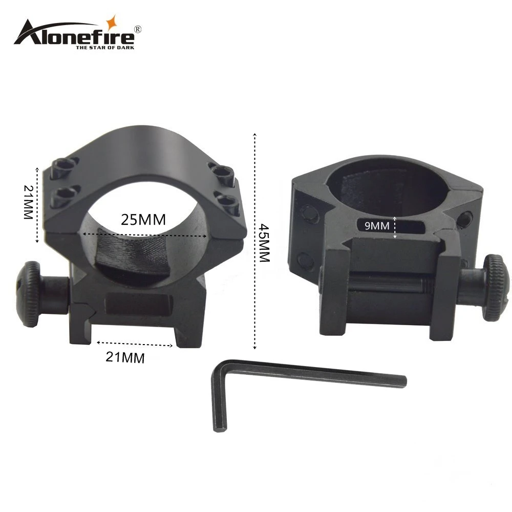Alonefire M45 25 мм кольцо 11 мм рельсовая база ласточкин хвост Вивер Пикатинни адаптер страйкбол винтовка дробилка огни лазерный прицел Прицелы