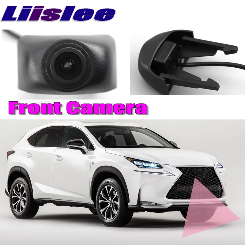 

LiisLee Car Front Camera For Lexus NX 2014-2018 15 16 17 LOGO CAM Hood Mesh Grill CAM DIY Manually Control Channel Front Camera