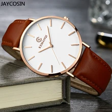 Новые Коричневые деловые мужские часы из искусственной кожи, роскошные часы Relogio, подарок для дропшиппинга, мужские часы Relogio Masculino