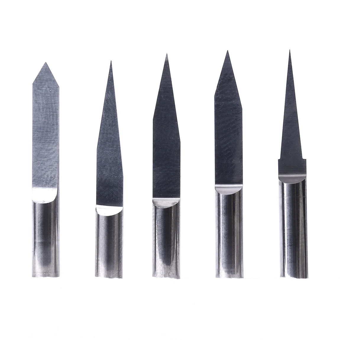 

1 Pcs 10/15/20/30/60 Degree 3.175mm Shank Carbide PCB Engraving Bits CNC Router Tool 0.1mm Cutting edge diameter