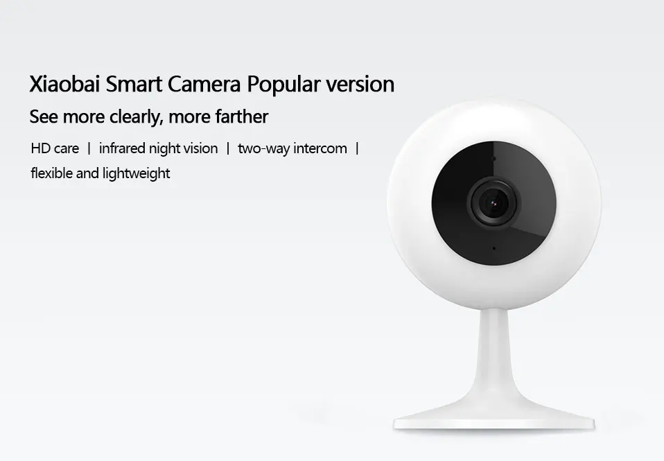 Xiaomi Mi Смарт камера популярная 720P HD Ночное видение Cam Беспроводной WiFi IP Webcam Умный домашний монитор приложение для телефона Компьютер ТВ