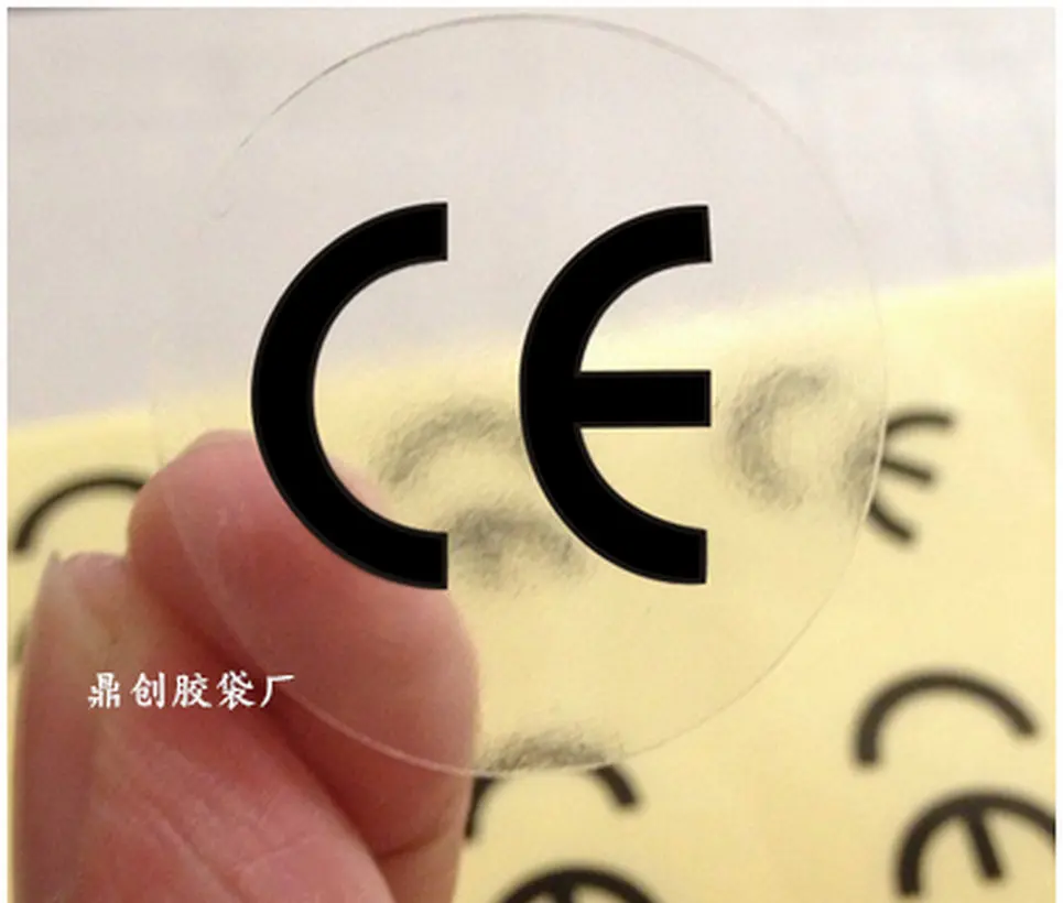 

1cm 1000pcs/lot the CE label sticker transparent CE labels, CE sticker, PVC stickers, Diameter 10mm, free shipping