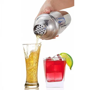 

Stainless Steel Cocktail Shaker Mixer Wine Boston Shaker For Bartender Drink Party Bar Tools 250ML-750ML Bar Products