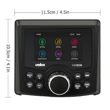 Waterproof Bluetooth Marine Digital Media Stereo Receiver with Audio/Video player DAB+ AM FM Streaming Music Boat UTV ATV Spa waterproof bluetooth audio marine digital media stereo receiver with mp3 player am fm radio and usb for boats utv motor fairings