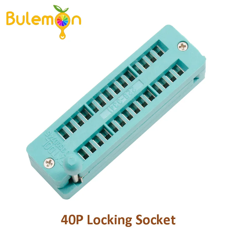 

1PC 40P IC Universal ZIF Test Locking Socket Integrated Circuit IC Socket For DIP IC MCU