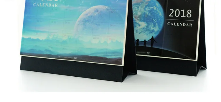 Корейский календарь голубое небо Луна планировщик стол календарь для план дня Хроника Настольный календарь