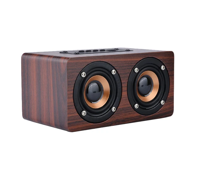 toproad wooden wireless bluetooth speaker