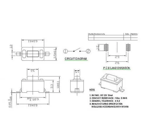 10 шт. SMD тактовый переключатель 3x6x4,3 мм разъемы кнопочные 3*6*4,3 мм Тактильные переключатели