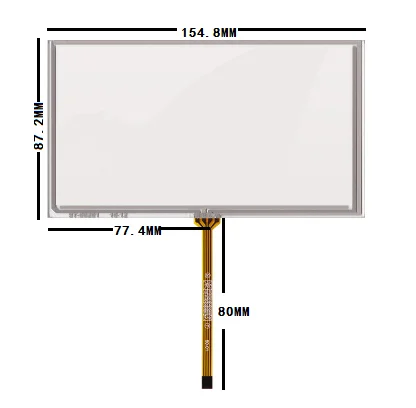 

HSD062IDW1 155mm*88mm GPS navigation vehicle 6.2 inch 155*88 resistive touch screen ST-06201 free shipping