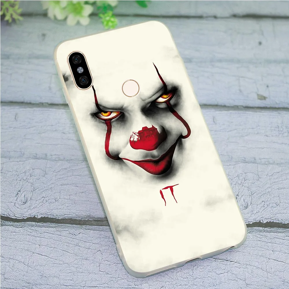 

Soft TPU Phone Cover for Xiaomi Mi 9se Clown Horror Case 9 8 Lite Redmi Note 6 Pro 4X A2 A1 4A 5 Plus 5A Prime 6A 7 Cases