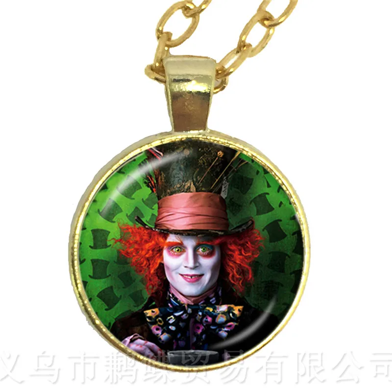 A Mad Tea Party Hatter March Hare сказочное искусство классическое ожерелье с подвеской Алиса в
