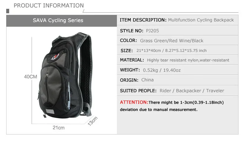 Clearance SAVA Bicycle Backpack mtb Cycling Backpack Compact Bike Bag Mountain bike Backpack Cycling Accessory mochila ciclismo bicicleta 1