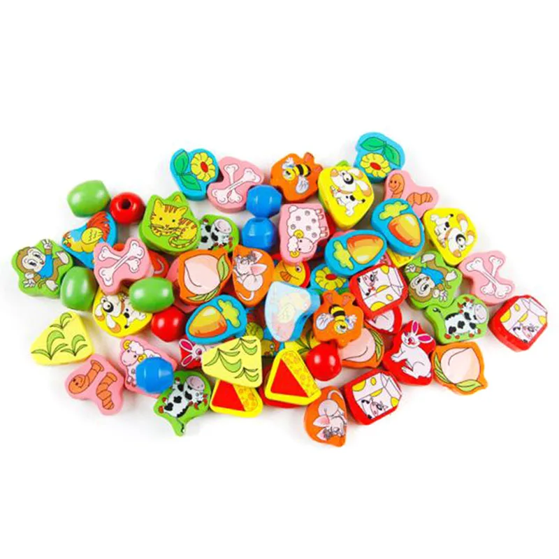 Kawaii Детские красочные большой размер, с бисером Обучающие игрушки высокого качества Дети Раннее образование мультфильм милые игрушки