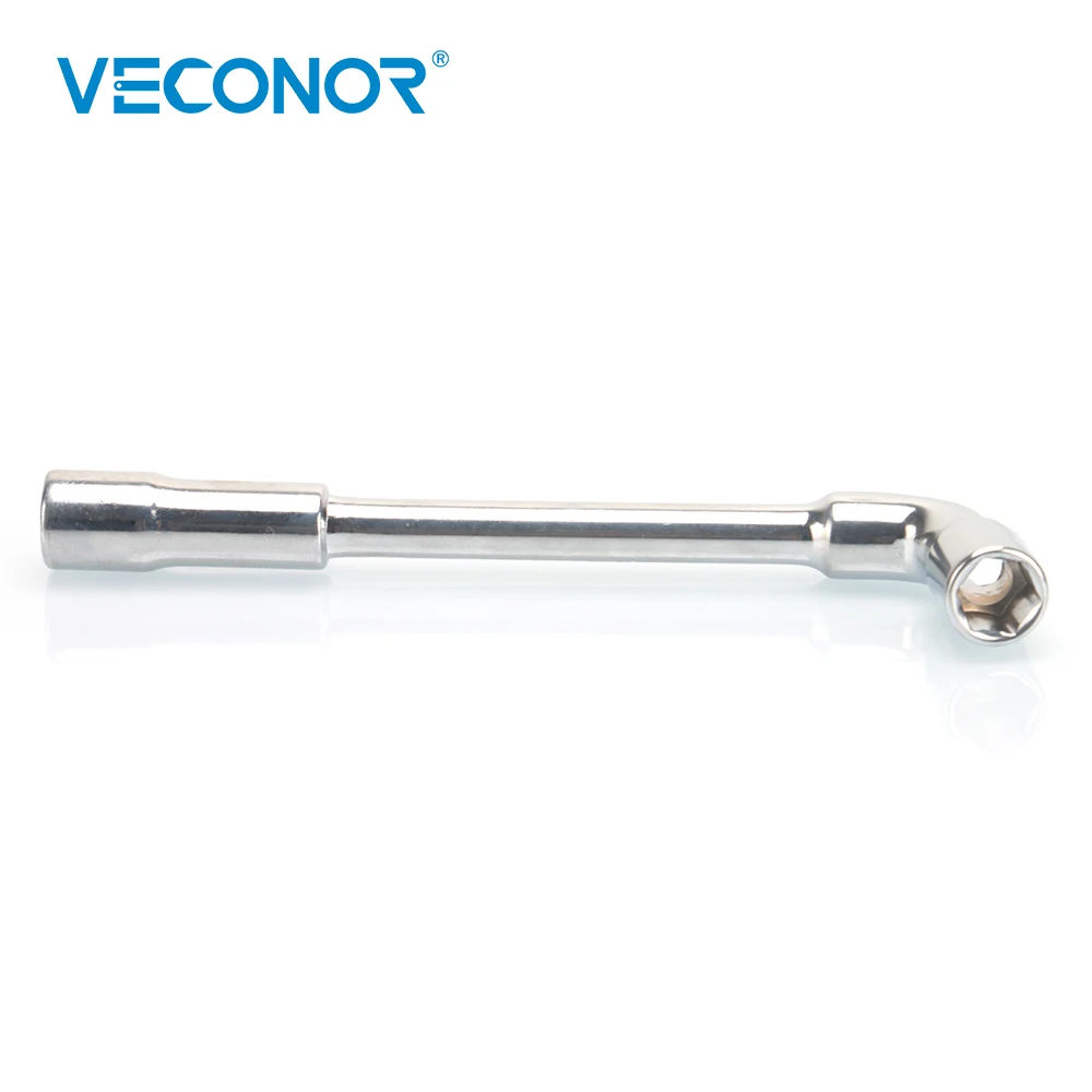 10 мм L Тип угловой торцевой гаечный ключ с сквозным отверстием, Chome Vanadium