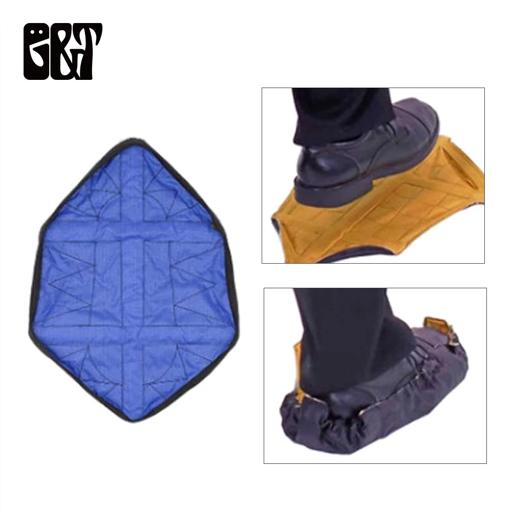 

GT 1 Pair Hands Free Shoe Covers Step In Sock Reusable Shoe Covers Durable Portable Automatic Shoe Covers House Dust Cover
