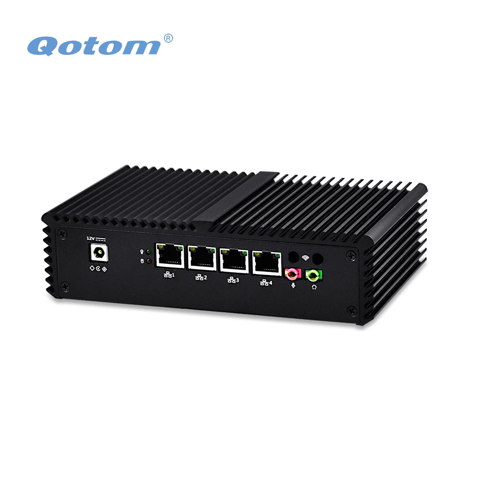 QOTOM 4 LAN Mini PC Q350G4 with Core i5 4200U processor dual core up to 2