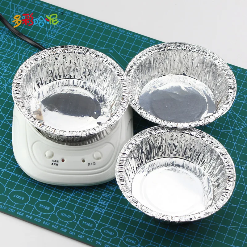 

1Pcs Mini Thermostat Heater Heating Plastic+Tin Clay Tools DIY Pottery Ceramics Quality Art Manual Colorful with 3Tin Cans