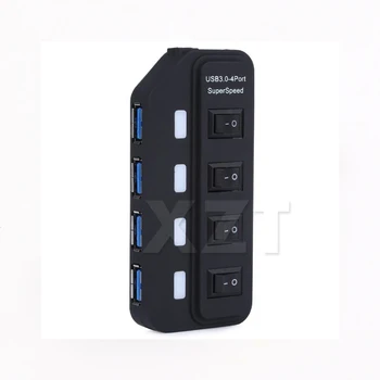 

Hot Selling USB 3.0 HUB 4 Ports with Switch Multiple USB Splitter Porta Panel USB 3.0 Hub for PC Laptop