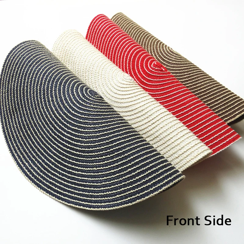 New Arrival Round Table Mat Kitchen Dining Placemat Coasters Non Slip Bowl Cup Pads Table Decoration Mat 11CM 18CM 36CM (3)