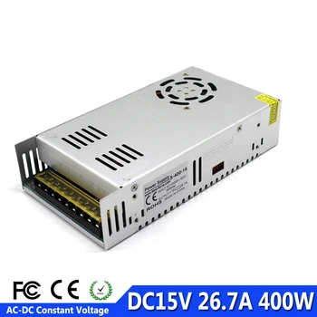 

Switching Power Supply DC15V 400W Single Output LED power Source 15V 26.7A transformer 220v 110v AC-DC SMPS For led light Lamp