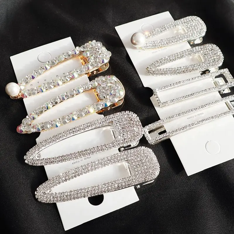 

2019 New Fashion Women Pearl Hair Clip Snap Hair Barrette Stick Hairpin Hair Styling Accessories For Women Girls Dropshipping