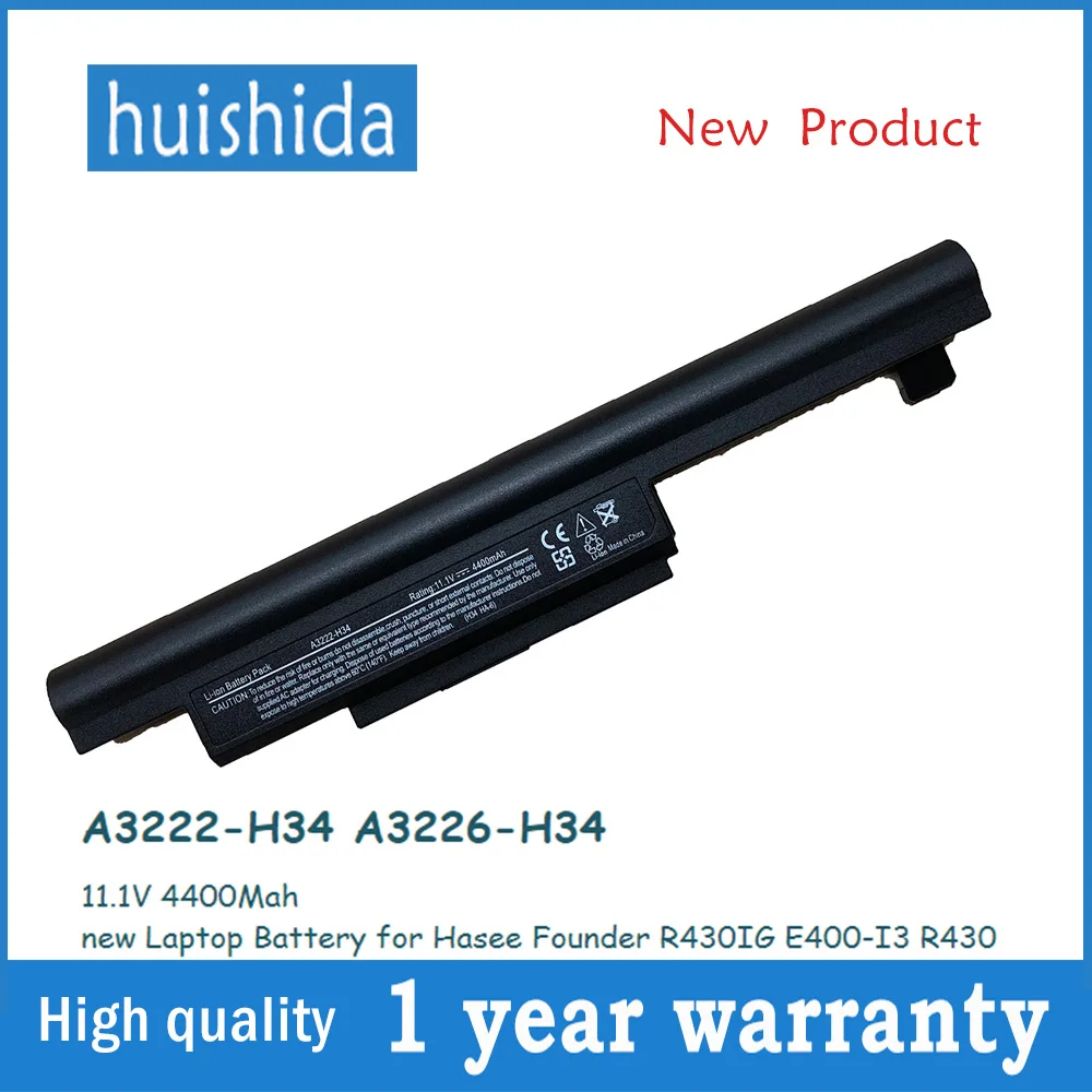 11 1 V 4400 mAh A3222-H34 Новая батарея для ноутбука HASEE A3226-H34 R430 R430-P1000 R430-T10 series | Компьютеры и