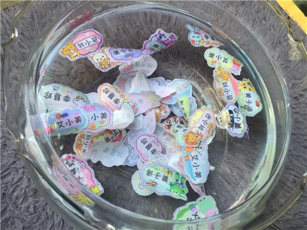 Customized Kids Name stickers Cloth Iron Sewn on cartoon styls - 13