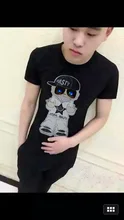 Luminous Flapping Lamp Shiny 3D Print Led Tshirt Men Brand Clothing Shine Love Letter Hip Hop T Shirt Mens T Shirts Fashion 2016