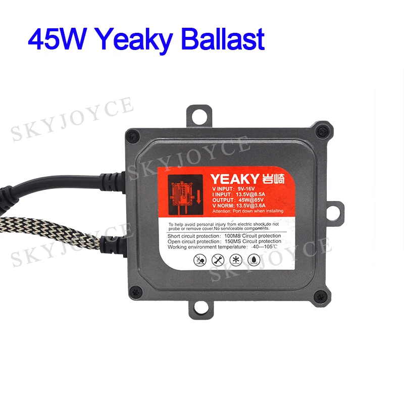 SKYJOYCE 45W Yeaky H1 5500K Xenon HID Conversion Kit Xenon H1 HID Replacement Bulb Car Headlight Slim Ballast 45W Yeaky Lighting (6)