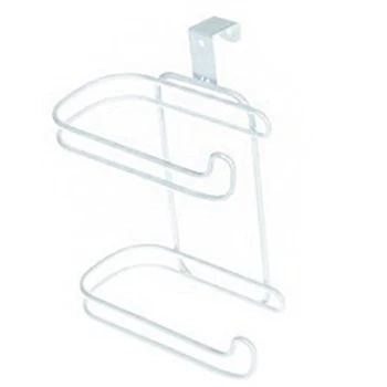 

1Pc Over the Tank Paper Holder Double Roll Space Saving Hanging Tissue Paper Storage Paper Holder for Toilet Bathroom Kitchen