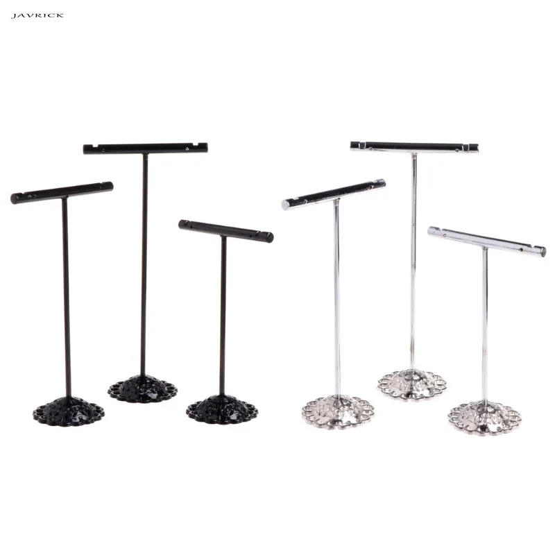 JAVRICK 3 Pcs Alloy Earrings Display T-Shape Stand Showcase Jewelry Organizer Holder NEW JAVRICK 3 Pcs Alloy Earrings Display T-Shape Stand Showcase Jewelry Organizer Holder NEW