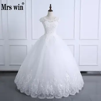 MEGA PROMO ❤️ Vestido De novia De encaje con perlas, manga corta, tamaño grande, imagen Real, 2020 - discount item 31% OFF Bodas y eventos