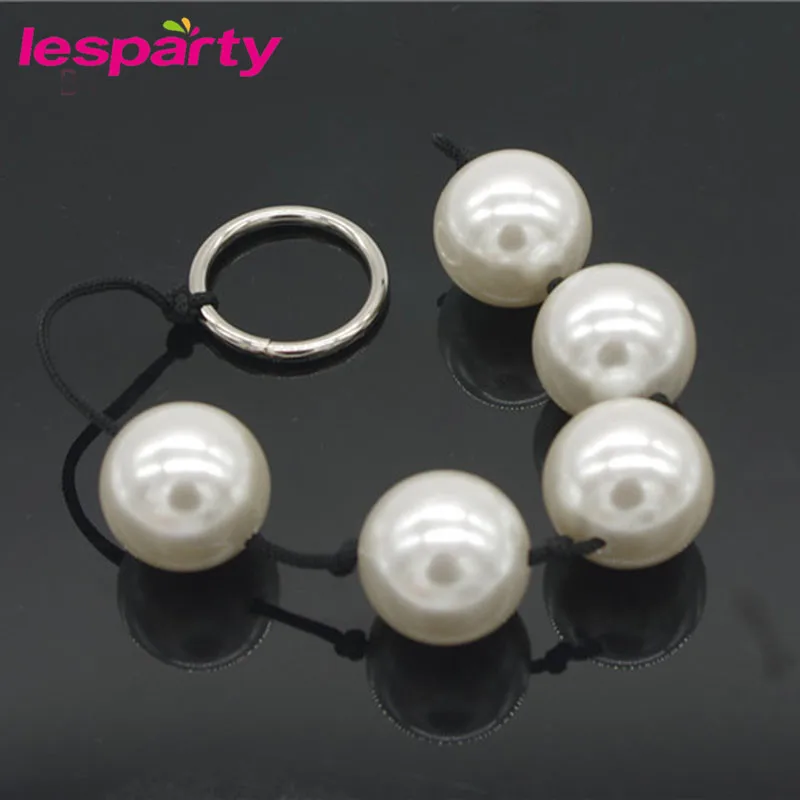 5-Ball Anal Beads 3cm Big Ball Non-toxic Waterproof Butt Plug Medical Toys Sex Adult Games Products |