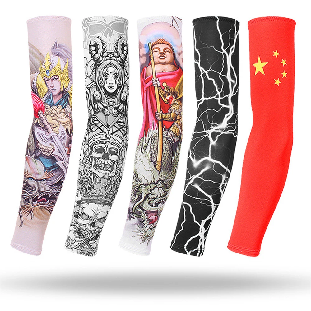 

Arm Sleeves 3D Printed Sun Protection Bow For Shooting Sleeves For Arm Running Swimwear Women Cuffs Cycling Arm Man Oversleeve