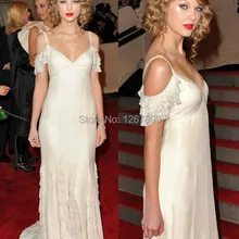 Сексуальные вечерние платья с бретельками цвета слоновой кости платья с v-образным вырезом шифоновые платья знаменитостей с кружевами по индивидуальному заказу