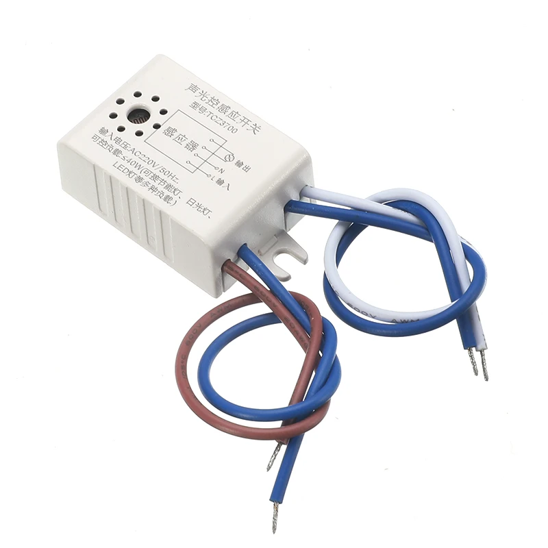 

Led Sound Light Operated Voice Sensor Control Switches Lamps And Lanterns Active Components Sensors AC 220V 50/60Hz