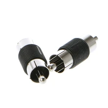 2 шт. RCA мужчин и мужчин Соединительный разъем аудио AV кабель адаптер