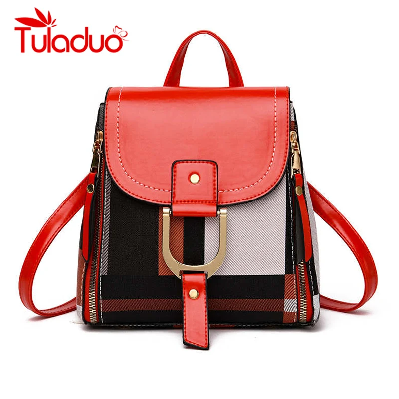 

New Designer Backpacks Women Leather Backpacks Female School Bags for Teenager Girls Travel Back Bag Retro Bagpack mochila mujer