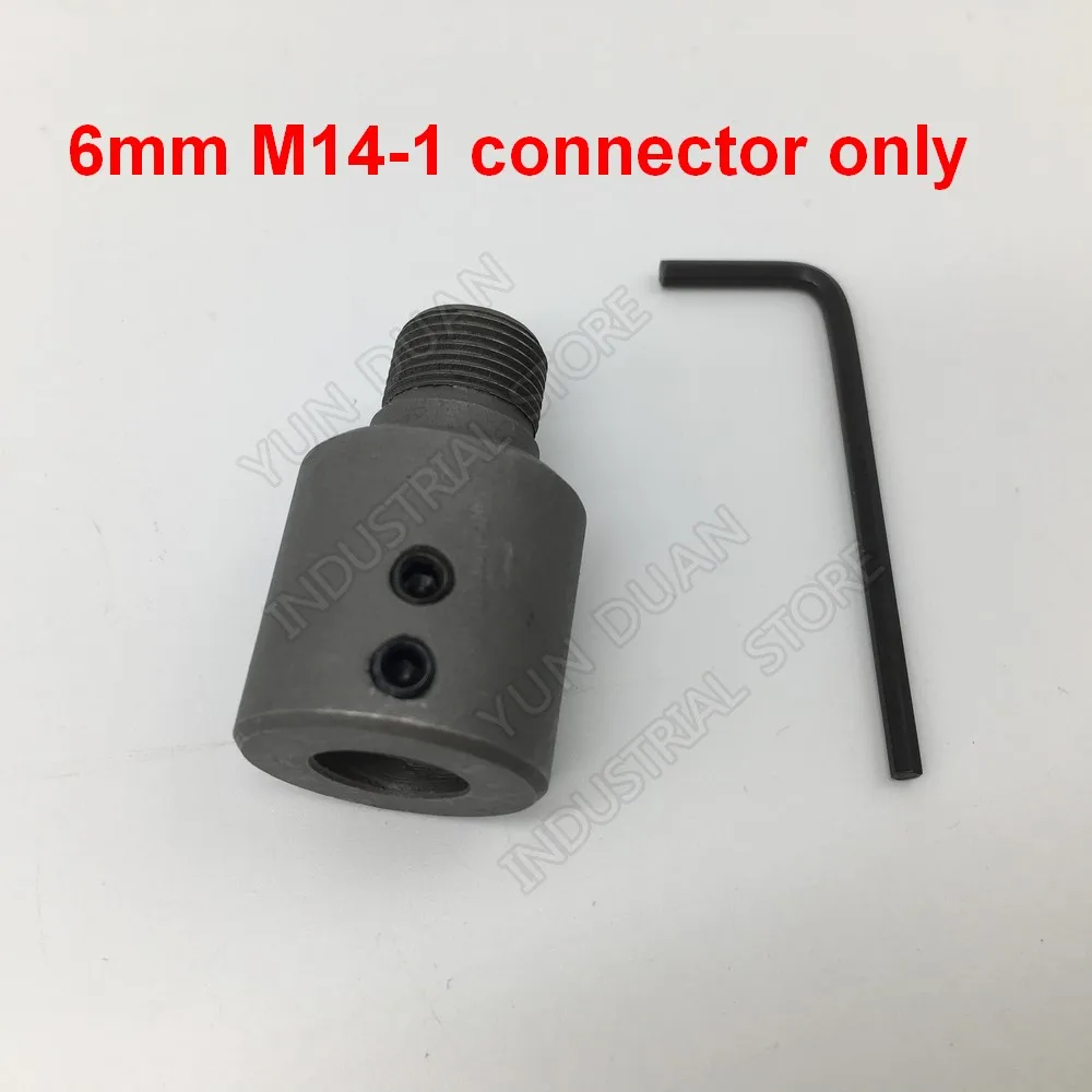 6mm M14-1 Connector Патрон Sanou K02-63 63 мм 2," токарный патрон 4 кулачковый Ручной мини Самоцентрирующийся с соединительным стержнем для ЧПУ деревообработки - Цвет: 6mm M14-1 Connector