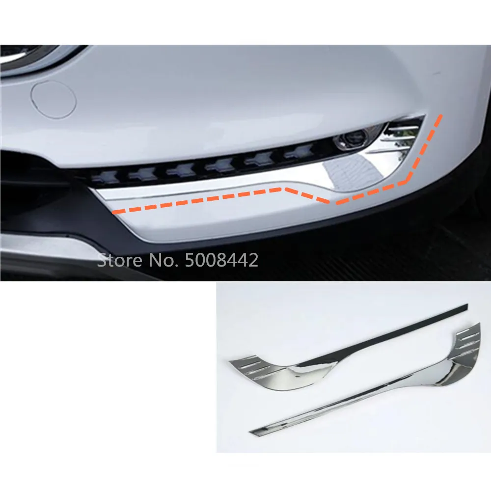 For Mazda CX-5 2017-2018 Carbon Fiber Style Warning Lights Lamp Cover Trim x