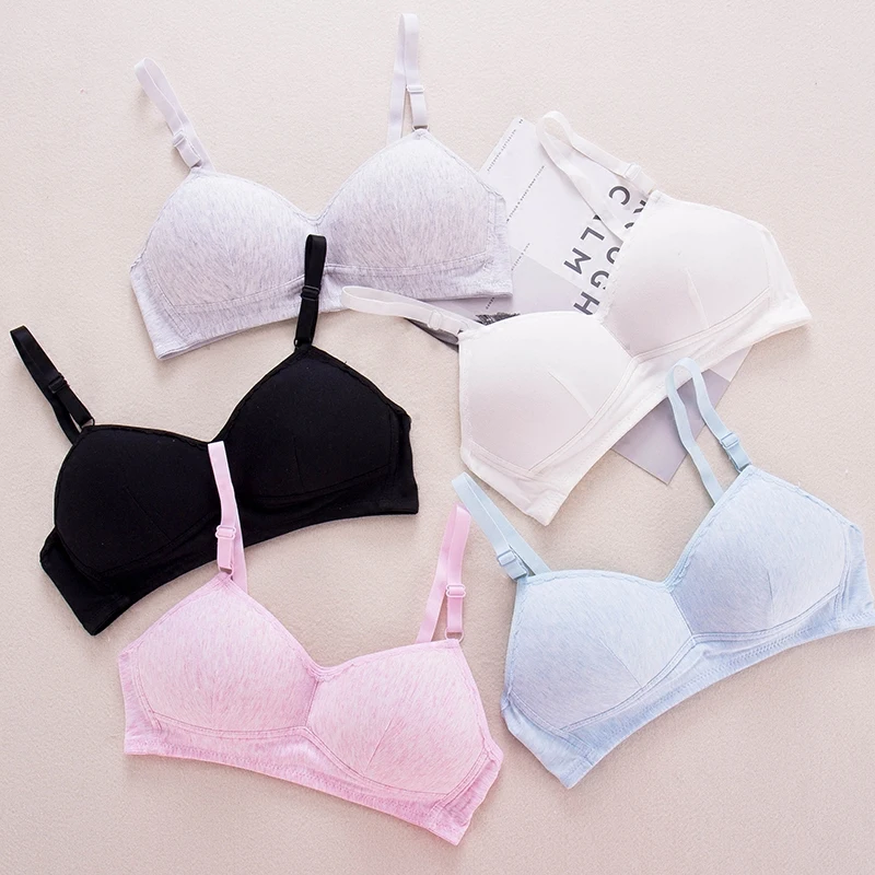 

Teenage Girl Sports Training Bra Kids Underwear Young Girl Bra Wireless Thin Cup Teenagers Underwear for Age 11 12 13 18 Years