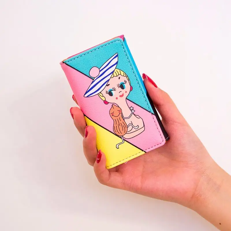 Bentoy Забавный Симпатичный Камуфляжный кошелек для ключей Модный чехол из ПУ