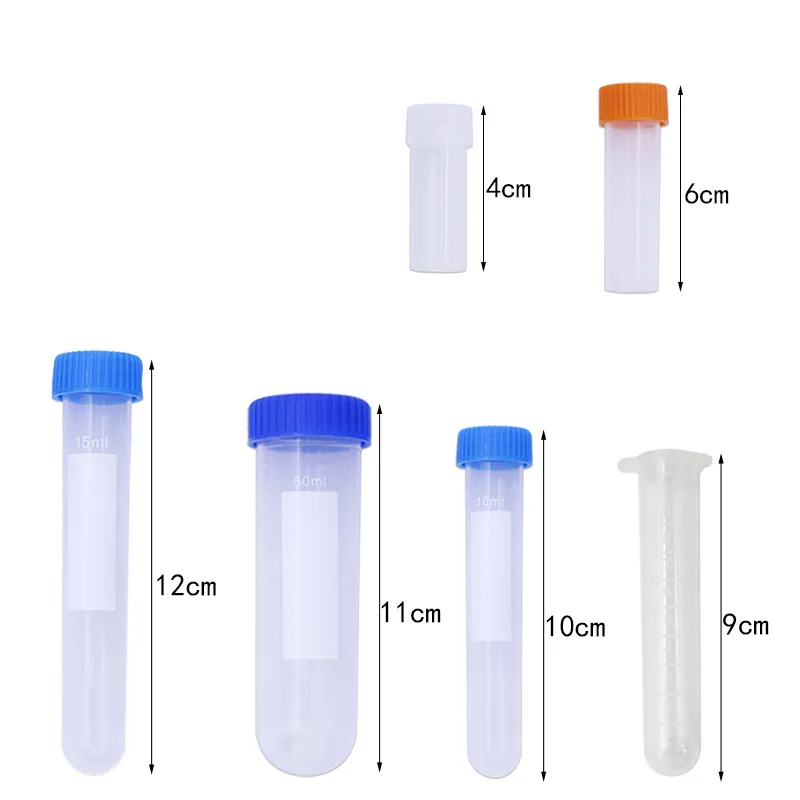 10pcs Plastic Syringe Transparent Bead Bottle Transparent Sealed Bottle Needle Storage Hand And Sewing Supplies Different Sizes