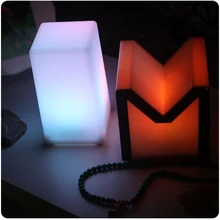 ABS Plastic Glowing LED Cube Recharge Led Cube Stool/Bar Table Light Nightclub Bar Furniture Free Shipping 10pcs