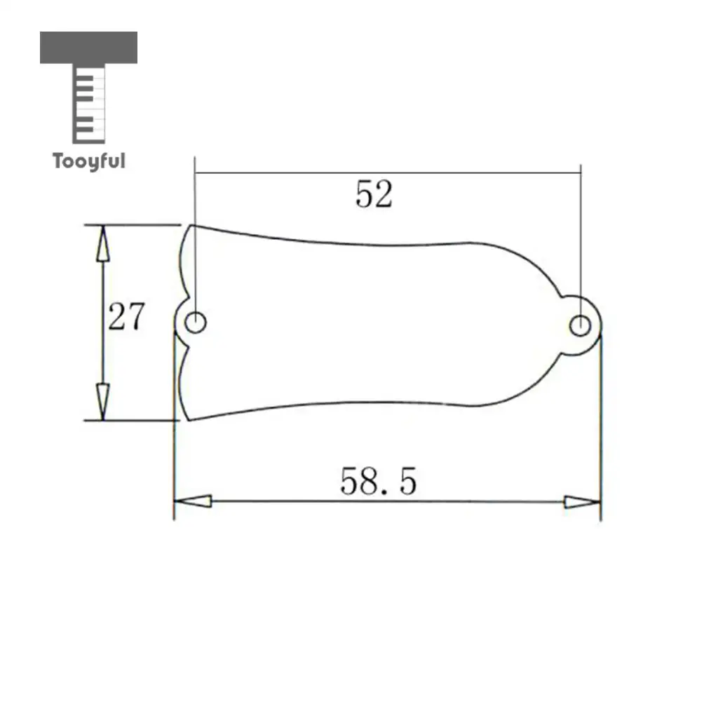 Tooyful 2 pieces/set Bell Shaped Truss Rod Cover with 4 Pieces Screws for Les Paul Electric Guitar Parts 