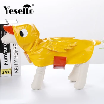 

Duck Shape Waterproof Raincoat For Dogs and Cats Dog Clothes Halloween Christmas Clothes Trench Coat