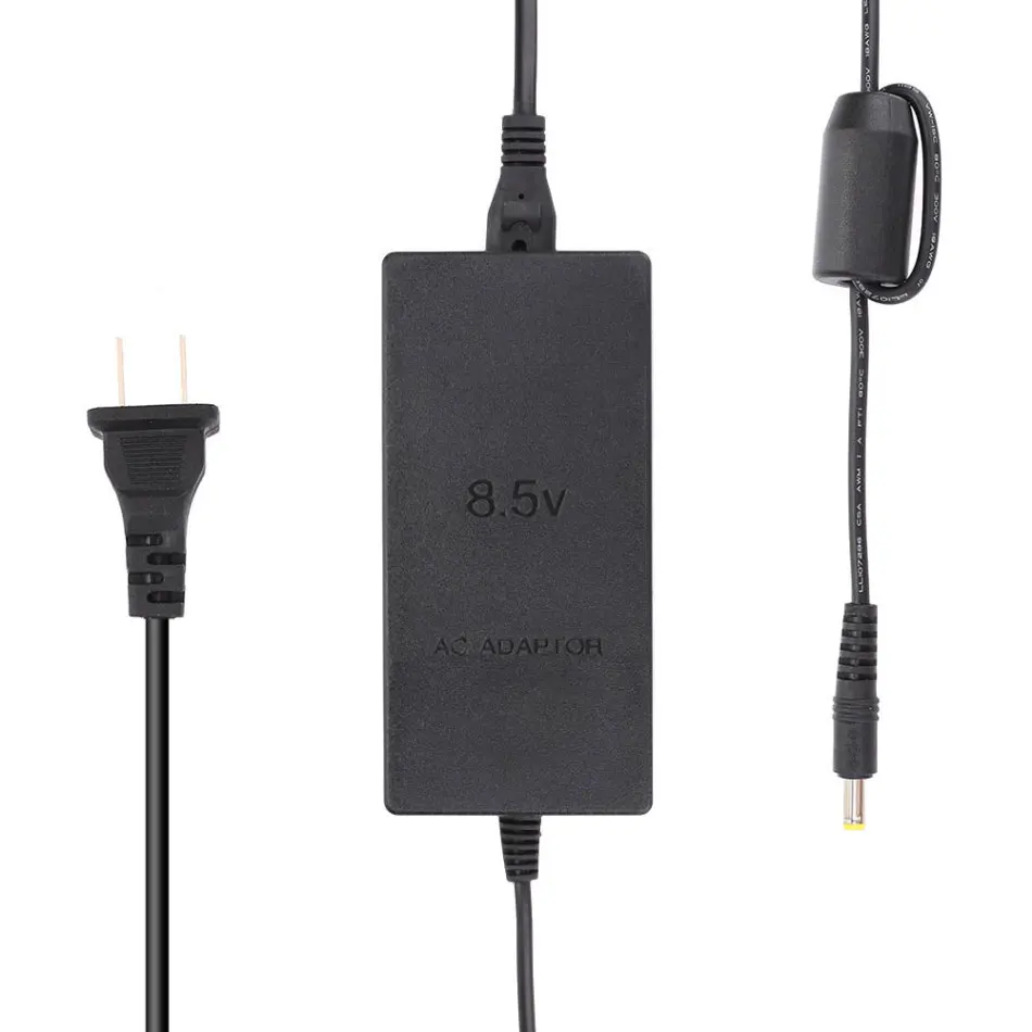Тонкий адаптер питания шнур Замена США штекер для sony PS2 Playstation 2 70000 90000 консоль черный